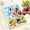 Disney Pearl Painting Minnie Mountain Flower Sea Waterfall Creative Art 5D Pearl Embroidery Cross Stitch Kit Handmade DIY Home and Room Decor Gift