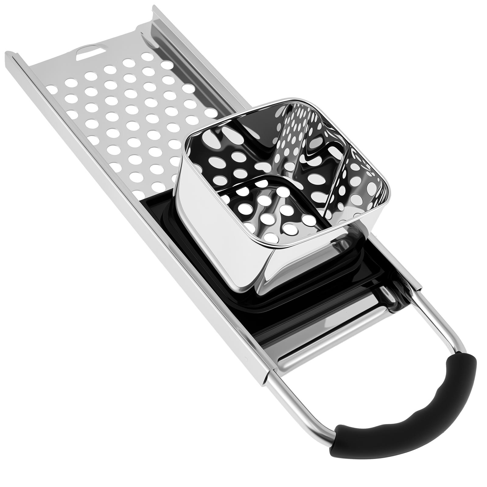 

Spaetzle Maker Stainless Steel Spaetzle Noodle Maker Efficient Noodle Press Detachable Spaetzle Press For Dumpling Kitchen tools срібний