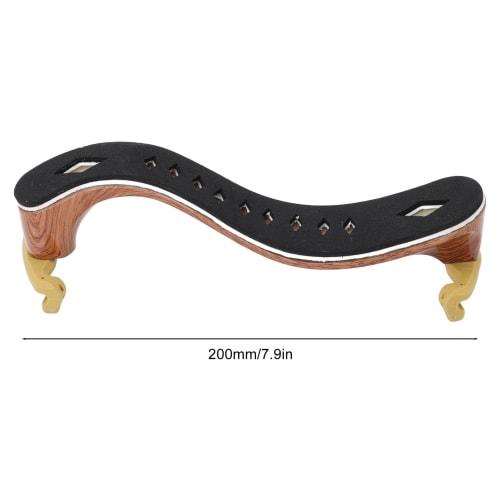 Violin Shoulder Rest, 3/4-4/4 Size, Non-Slip, Wood Grain Finish, Adjustable, Ergonomic, Breathable, with Support for Violin Practice (3/4-4/4)