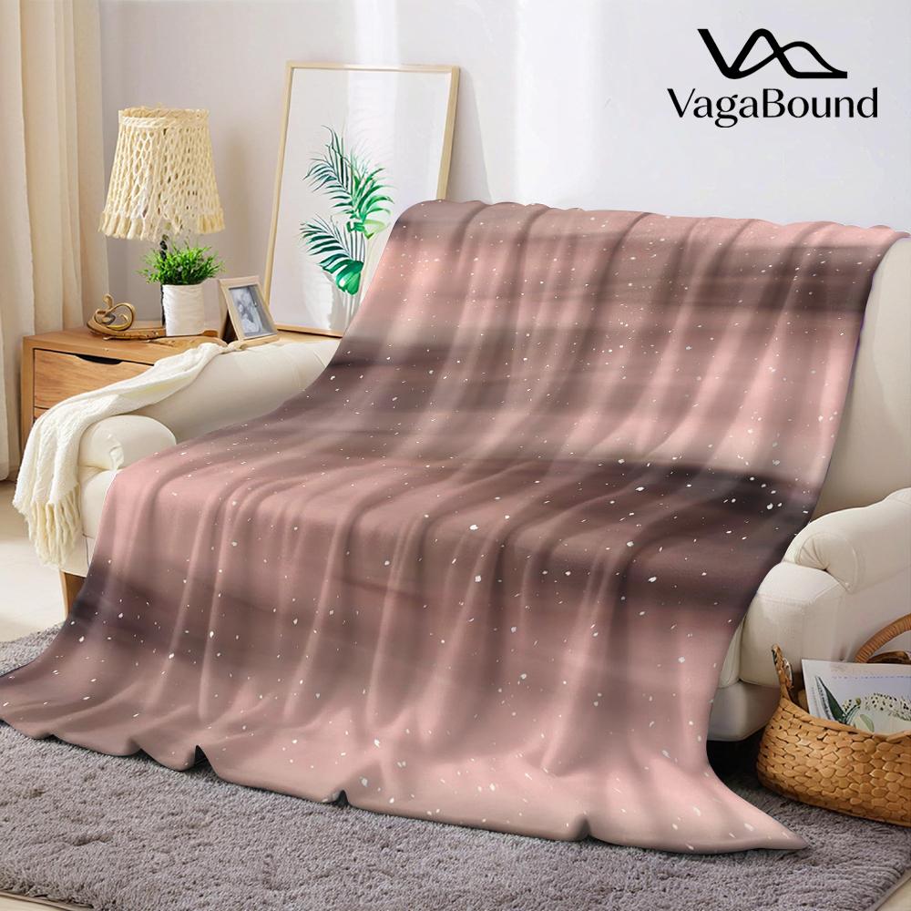 Dusk Snow Drift Flannel Blanket Warm Soft Halloween Christmas Couch Warm Cozy Decorative Decor Gift for All Season
