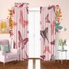 Set Of 2 Colorful Butterfly Printed Drapes Polyester Material Suitable Bedroom Living Room Study Private Space Curtains Made Great Window Treatment