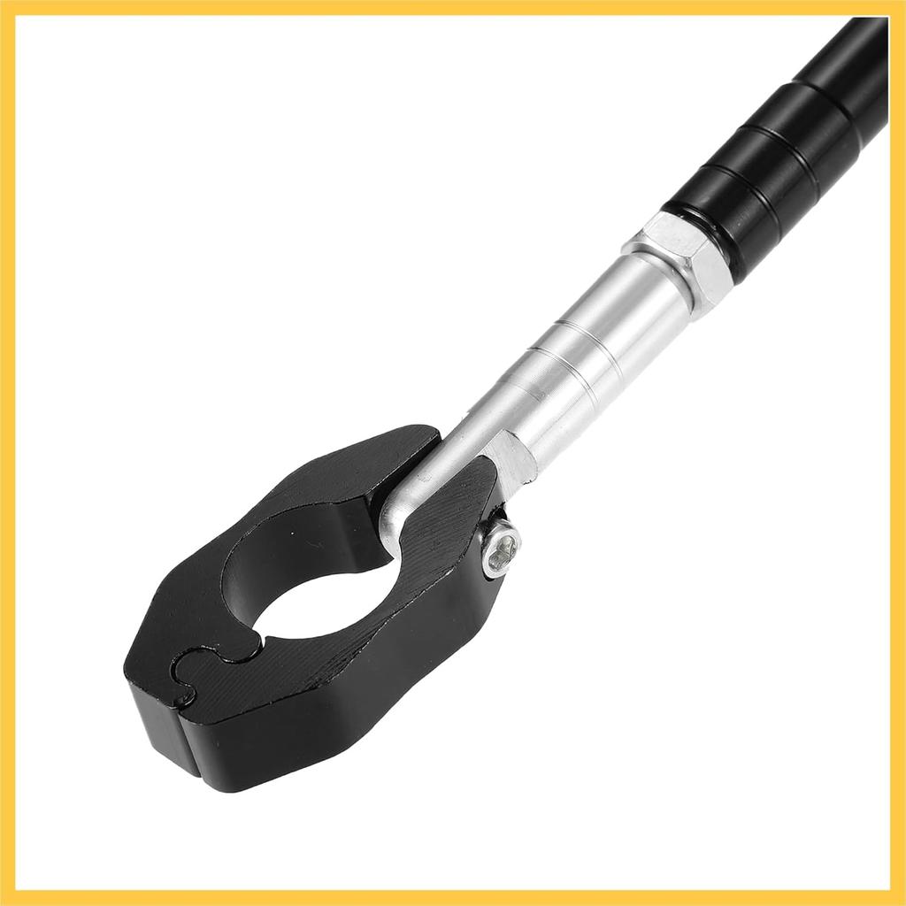 Universal 2 Set 22mm Aluminum Alloy Motorcycle Balance Bar Crossbar Handlebar Motorbike Reinforce Lever Accessories Black Auto Replacement Parts