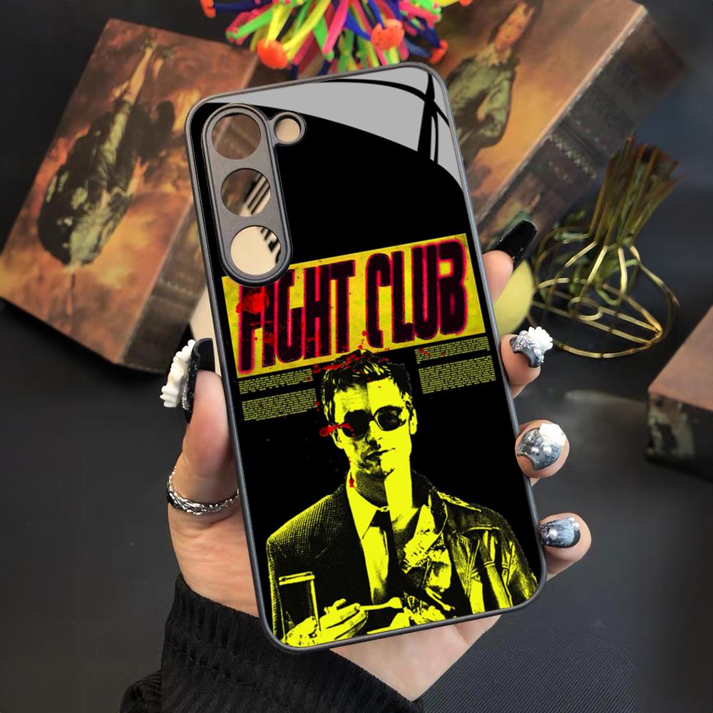 

Fight Club Movie Phone Case For Samsung Galaxy S26 S25 S24 S23 S22 S20 S21 Ultra Plus Fe Colored Silver Cover Galaxy S25