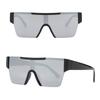Outdoor Sports One Piece Cycling Sunglasses For Men's And Women's Large Frame Water Silver Cyberpunk Motorcycle Mirror Shades UV Resistant