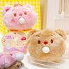 Fun Bear Butter Bubble Blowing Small Pendant Plush Keychain Kids Exquisite Gift