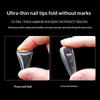240Pcs False Nail Tips Soft Gel Fingertip Semi-Matte Capsules Almond Teardrop T-Shape Full Cover Artificial Fake Nails Extension