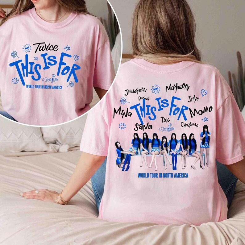 Vintage Twice This Is for World Tour Shirt, Retro Twice Kpop Shirt, Twice Ten The Story Goes on Shirt, Twice Member Group Tee, Gift for Once