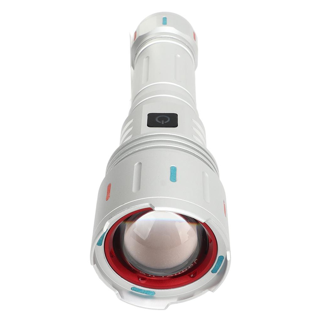 Latarka LED 10000 Strumień świetlny 5 Trybów Ładowanie USB Typ C Wodoodporna Latarka Kempingowa dla