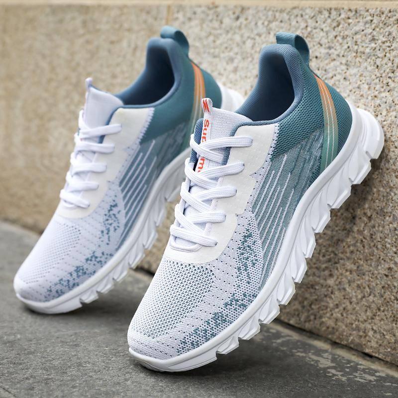 Summer New Fashion Casual Man Shoe Mesh Sneakers Thick Soled Breathable Non-slip Running Shoes Men's Shoes