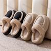 Fashion Women Plush Warm Home Platform Slippers Winter New Soft Comfortable House Floor Cotton Shoes Girls Indoor  Wedge Fluffy Slippers