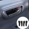 ABS Carbon fiber Interior Inner Door Handle Cover Trim For Toyota Tacoma 2016-23