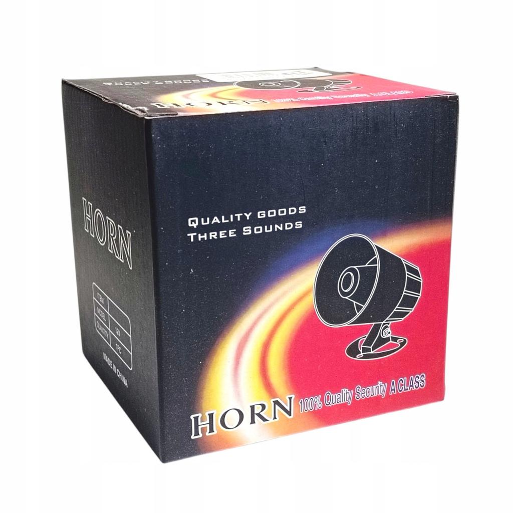 3-Ton Car Siren with 12V Panel Strong Horn Police Firefighter Horn