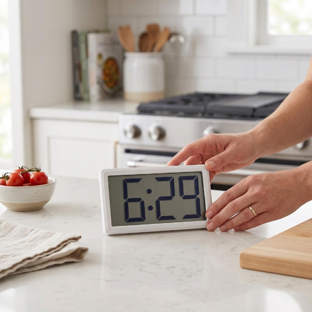 Travel Clock Car Clock Small Digital Clock Magnetic Lightweight Portable Versatile 12 Hour Clock For Travel Classroom Bedroom