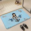 Character T tokidoki Floor Mat Eco  Flannel Doormat Non Slip Odorless Indoor Floor Rug Soft Short Plush Home Mat
