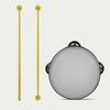 Maple Wood Chime Mallets Vibraphone Percussion Sticks Single Row Tambourine Easy Play Educational
