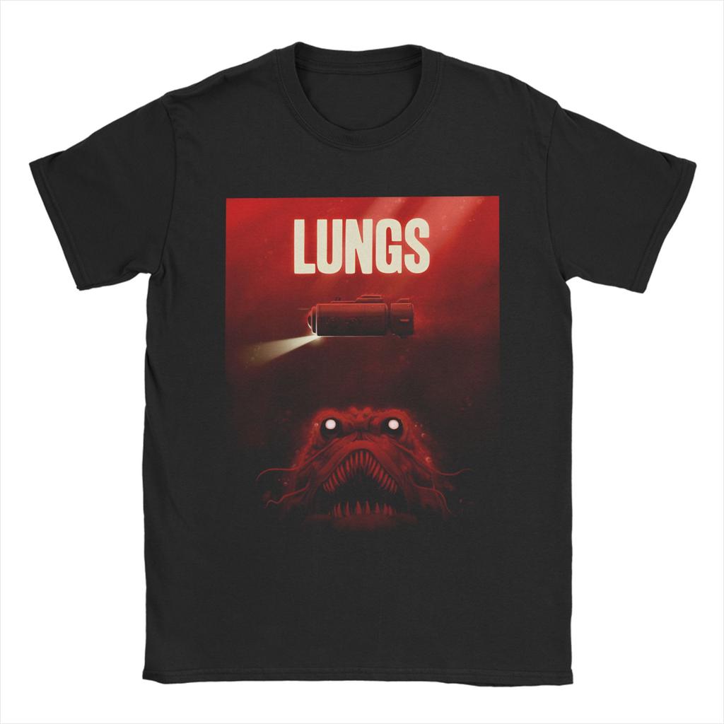 Casual T Shirt Beach Lungs Iron Lung Game Poster Leisure T Shirts Cotton Tee Shirt for Unisex Classic Pattern Short Sleeve Clothing