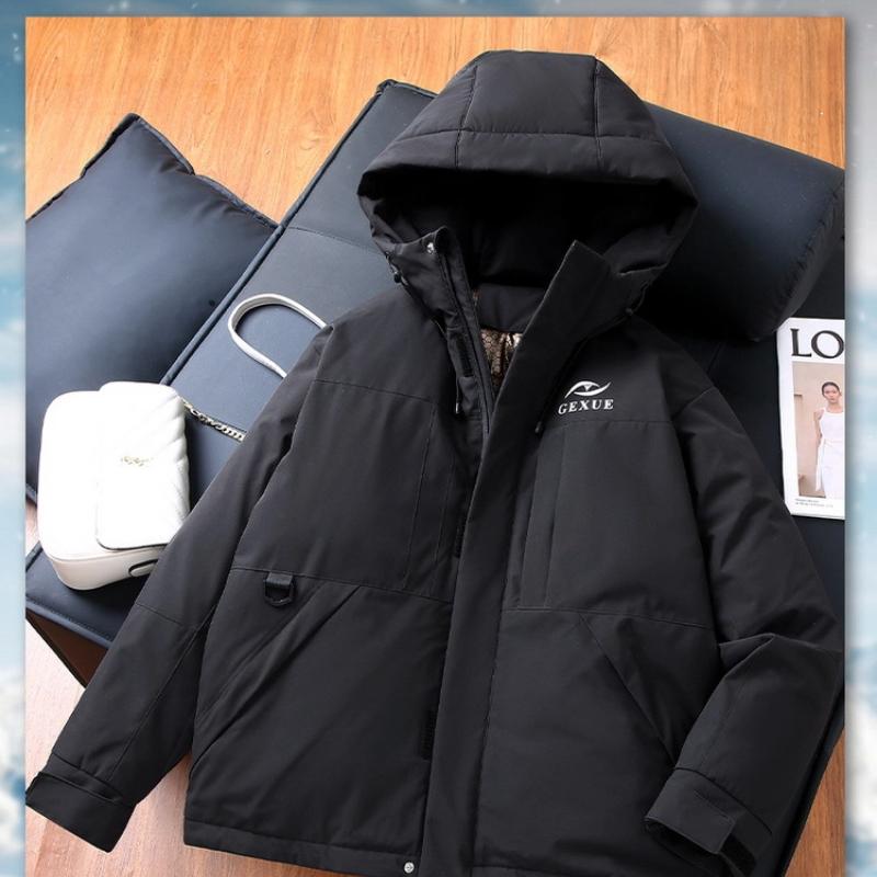 Outdoor Unisex Thick Hooded Warm Cotton-padded Jacket