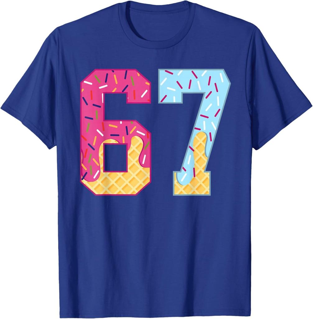 67 Cream Drip Meme Six Seven Gen Alpha Slang Unisex T-Shirt