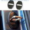 For Porsche 718 2016-2024 Carbon Fiber Steel Door Lock Buckle Protect Cover Trim