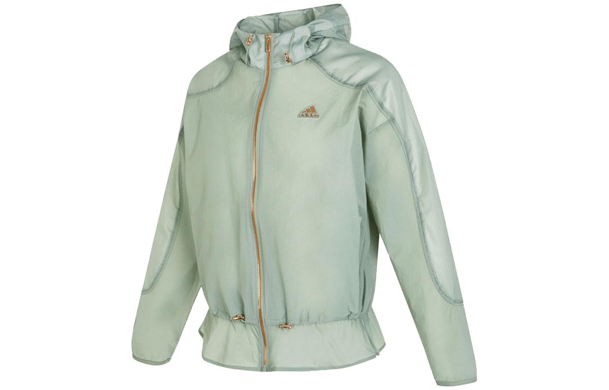 Adidas Jackets Women s Green Hooded Moderate Other HY2828 S