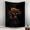 Tapestry Messi Maradona World Cup Trophy Black Gold Poster Wall Hanging