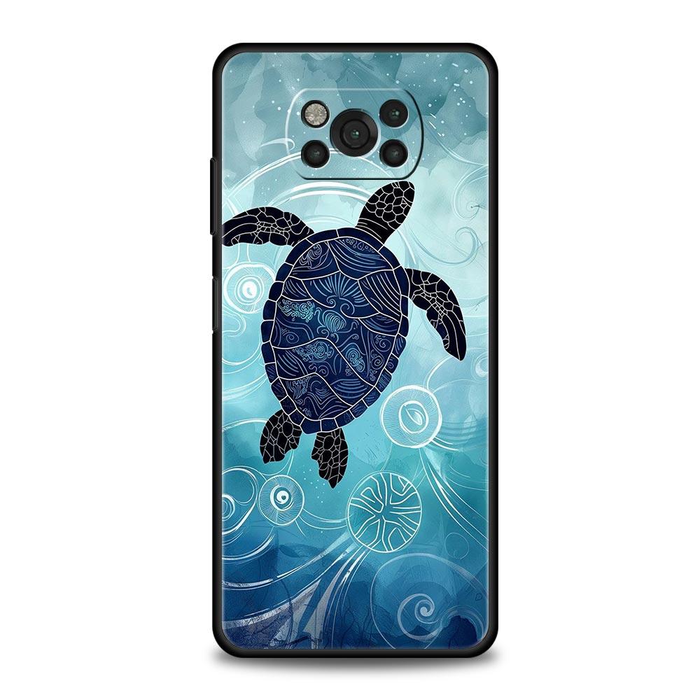 Ocean Coastal Seashell Seaweed Pattern Phone Case for Xiaomi Poco F7 F6 F5 F4 F3 X6 X5 X4 X3 NFC F7 Ultra M4 C51 C55 GT Soft TPU