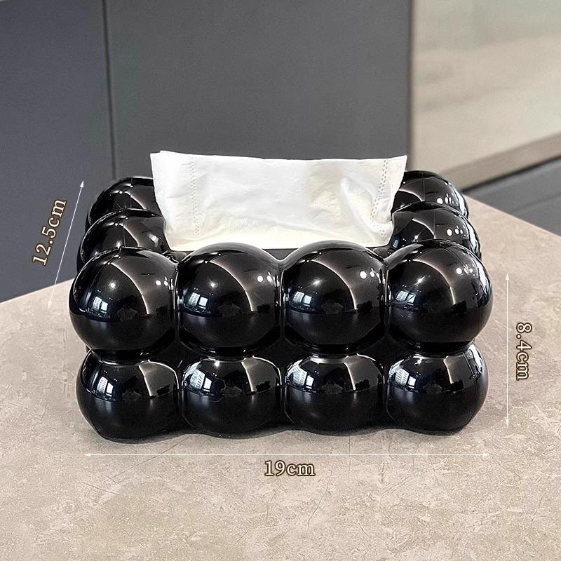 Light Luxury Cloud Pattern Tissue Box Creative High-End Decorative Ornament for Entryway Console Table Home Decor