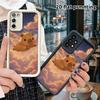 Phone Case: 2D Flat Samsung Galaxy A34 A35 M05 M06 S20 S22 S21 FE Plus 5G Step Protection Case, Angel Wings Capybara, Christmas and Halloween Gifts