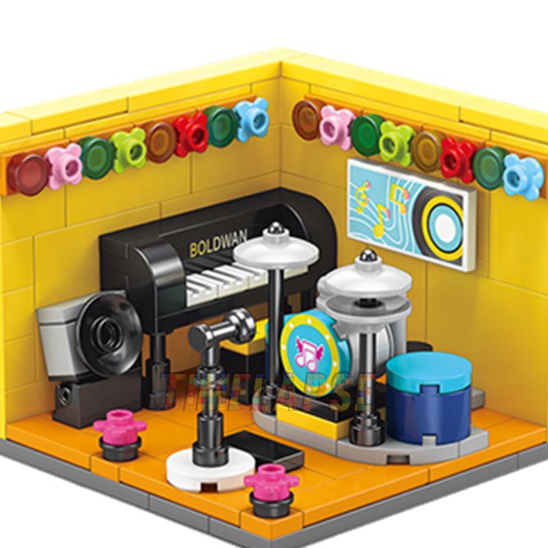 Dreams House Racer Car Doctor Painter Musician Scientist Pastry Chef Cameraman Astronaut Building Blocks Kit Brick Model Toy