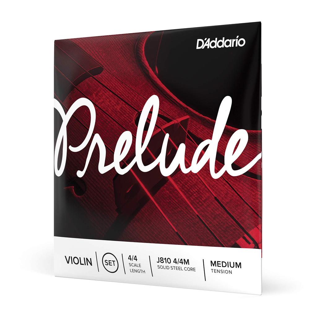 D'Addario Prelude Violin String Set J810 44M Medium Tension