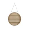 Wall Mounted Storage Rack Background Wall Decoration Toy Classification Circular Hanging Wooden Frame