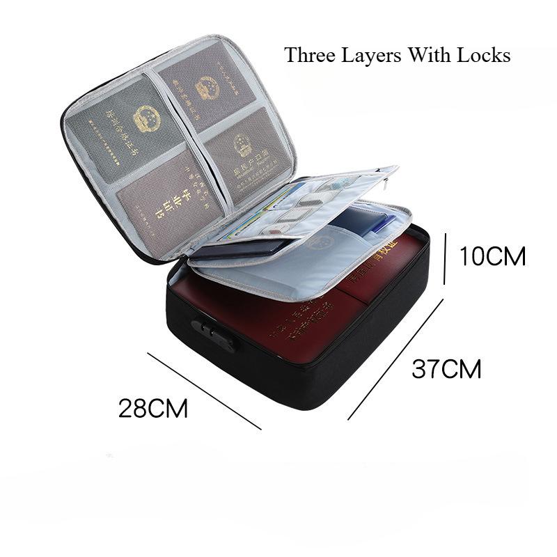 

Многослойный ящик для хранения документов для дома: сертификаты, паспорта, карточки. Многофункциональная сумка для хранения файлов для всей семьи.