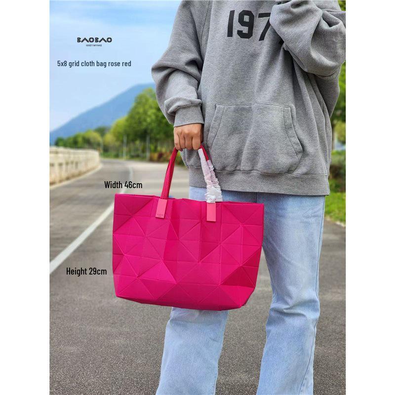 New Limited Edition TRACK Series Translucent Mesh Shoulder Tote - Large Capacity for Women