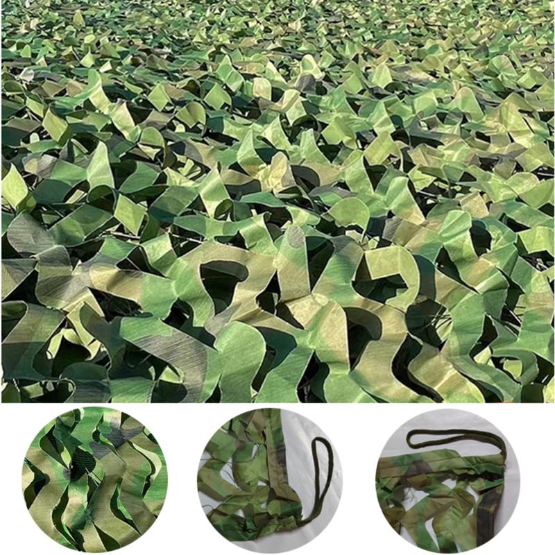 Filet de Camouflage Militaire Filet de Camouflage Camping Extérieur Bâche en Maille Couverture Pare-Soleil Décorations de Fête Jungle