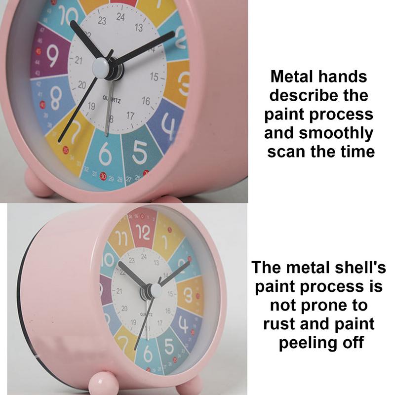 Lernuhr für Kinder Analoger Wecker für Kinder Zeitlernen Raum Wanddeko Wecker für Kinder Jugendliche Jungen Mädchen
