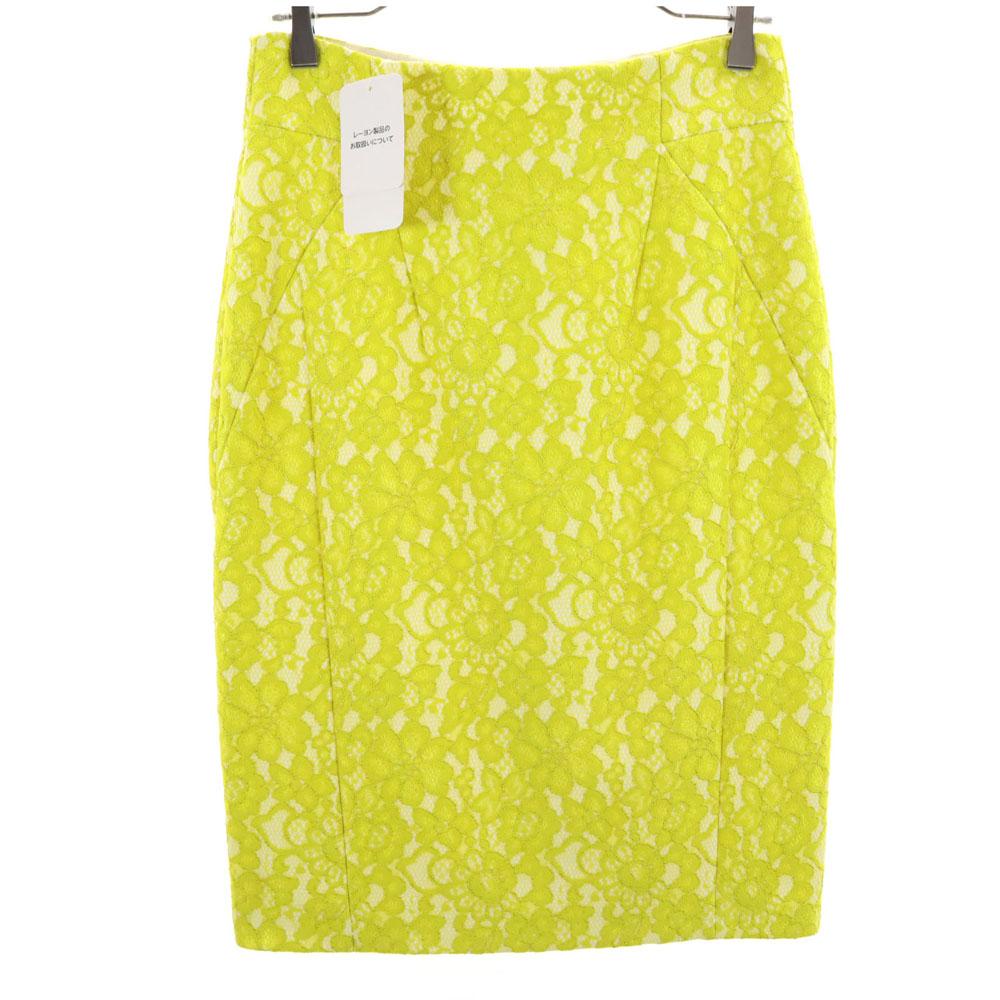 

Laurel unused Midi length race Tight Skirt 38 yellow Tagged Women Used