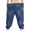 Plus Size Jeans, High Waist, Stretch and Fat, Plus Size Loose Straight Denim Trousers