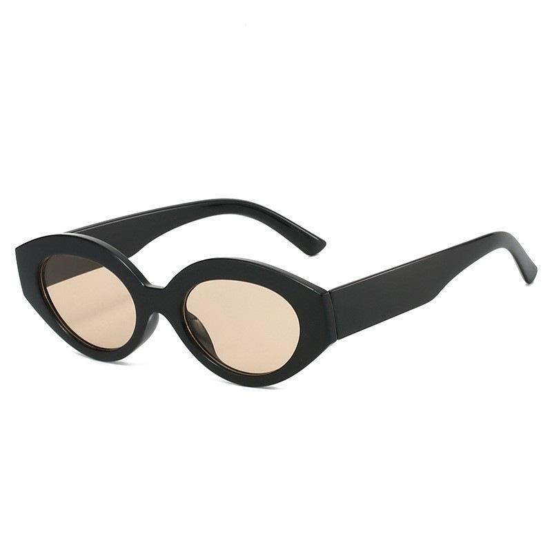 

Fashionable Retro Cat Eye Sunglasses ladies Outdoor UV Protection Plastic Frame Versatile Casual Style New Arrival Sun Glasses for daily use As Picture