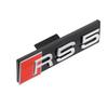 3D S3 S4 S5 S6 S7 S8 Logo ABS Car Front Grille Badge Sticekr Decoration For  Audi SQ3 SQ5 SQ7 SQ8 W12 V6 RS3 RS4 RS5 RS6 RS7 RS8