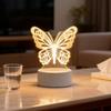 USB Warm Light Butterfly 3D Luminous Night Light, a Small Gift for Family and Friends, Home Decoration
