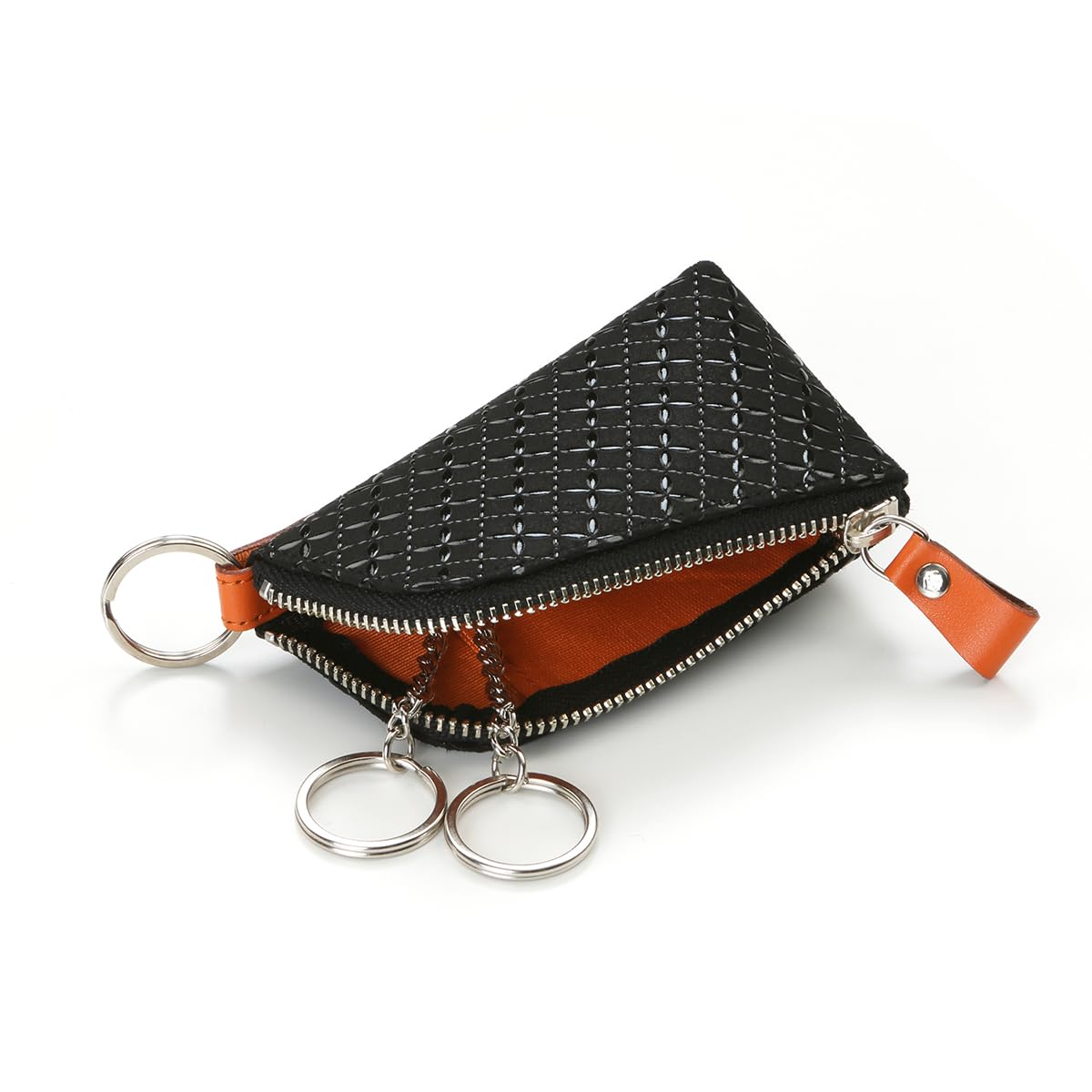 

Inden HISOCA Hisoka Традиционное ремесло Косю Инден Оленья кожа Лак Оригинальный бренд Чехол для ключей Черный с черным лаком и узором Шиппо [Инден-я]