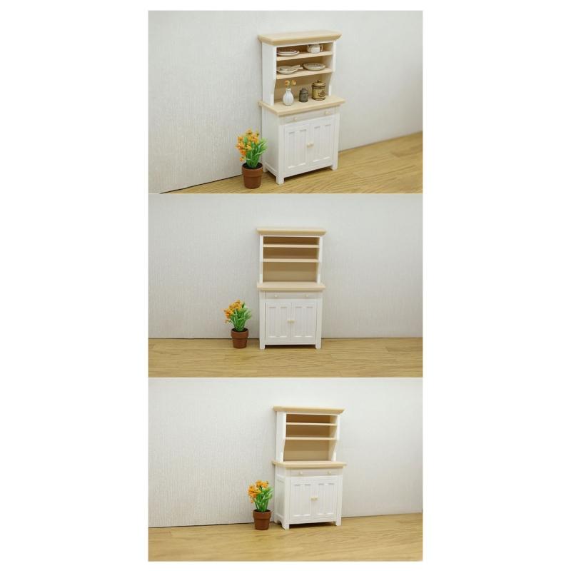 Miniature Cabinet Model Figurine For 1:12 Scale Doll House Interior Furnishing Craft Model Project Display Accessories