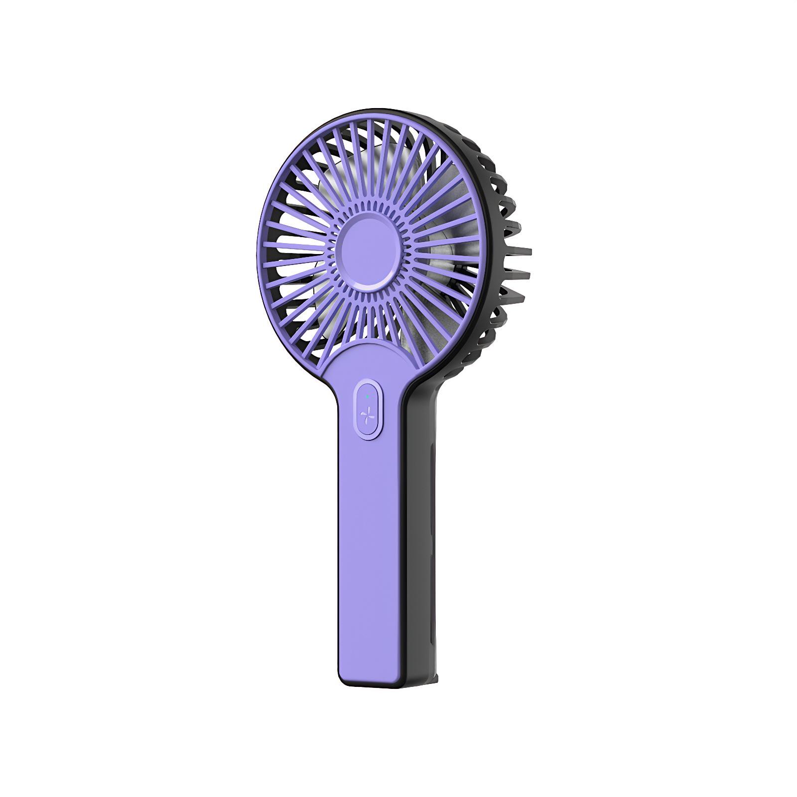 

Portable Silent Fan: USB Rechargeable, Lanyard, Long Battery, Strong Wind 190*93*36 фіолетовий/чорний