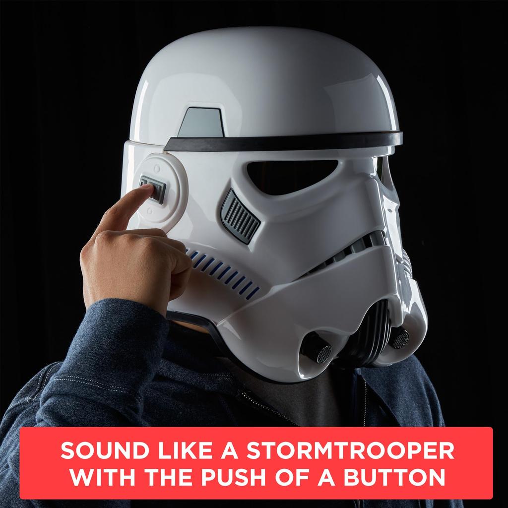 Star Wars Black Series Imperial Stormtrooper Premium Electronic Helmet Rogue One Story Adult Item Role-Playing (Ages 14+)