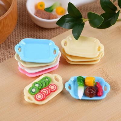 Scale Miniature Dollhouse Tableware DIY Mini Cutlery Cake Dish Dinnerware for Doll Kitchen Play Food Accessories Toy 20pc/lot