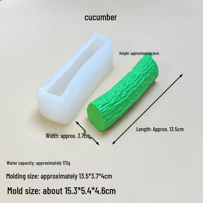 3D Corn & Bitter Gourd Silicone Mold for Creative Cakes & Desserts