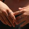 MODIAN D Moissanite Rings 925 Silver Trendy Sparkling Lab Diamond Geometric Finger Ring For Women Fine Jewelry