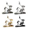 Whiskey Bottles Stand Wine Rack Novelty Metal Humanoid Designed Bottle Holder for Coke Liquor Wine Beer Steampunk Style Beverage Display Stand