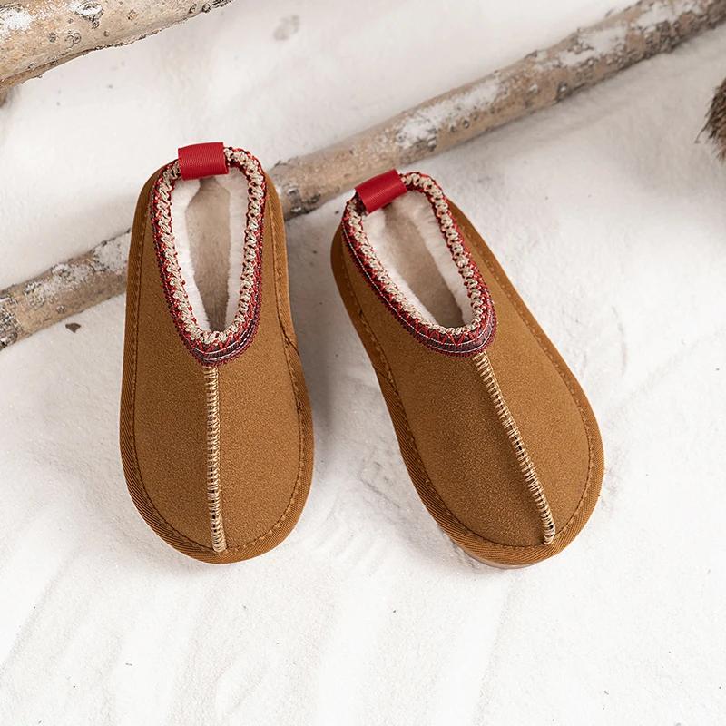 Winter New Warm Children's Shoes Children's Snow Boots Plush Thickened Anti slip Baby Shoes Short Sleeve Snow Cotton Shoes