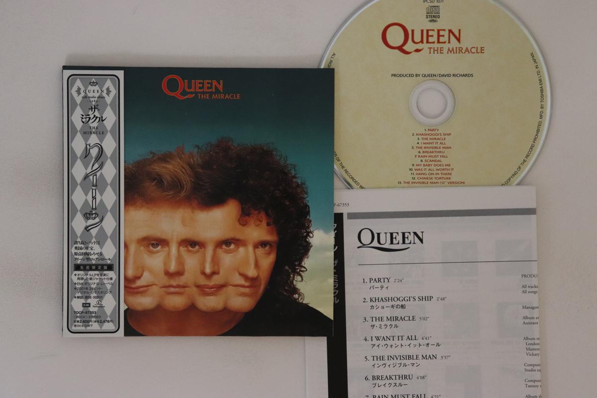 

CD QUEEN - Miracle TOCP67353 EMI 2004 Japan Obi Rock Used